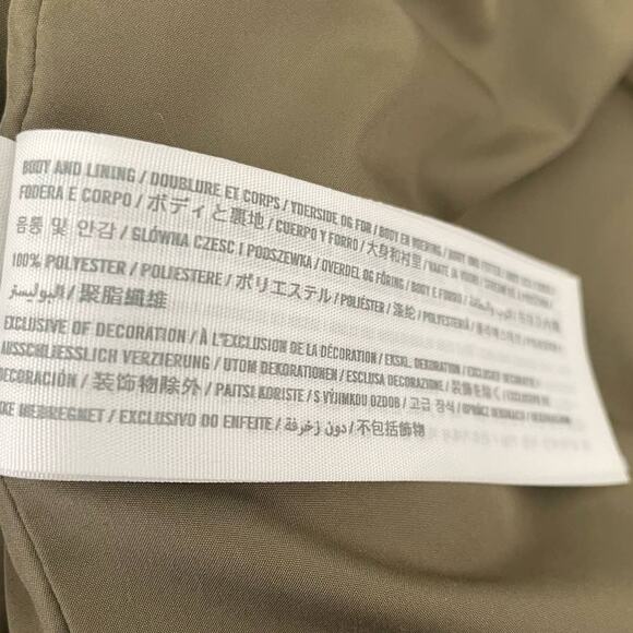 Abercrombie‎ Women Sherpa Fleece Jacket M Beige Bomber Cozy Layer Zip Streetwear - Picture 9 of 12